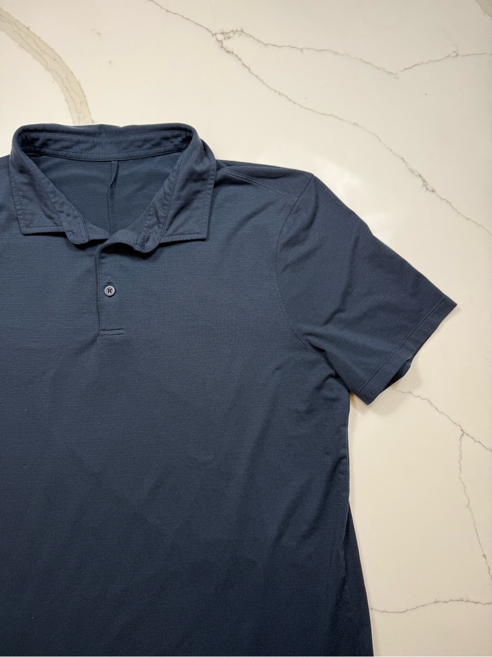 Lululemon Men's Evolution Navy Short-Sleeve Polo Shirt - Picture 3 of 6